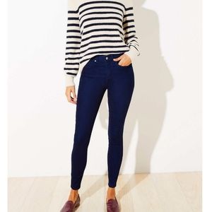 Loft Petite Navy Blue Slim Jeans